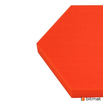 Акустическая звукоизоляционная пена HEXAGON, красная панель, сотовая губка