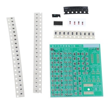 Lutowanie SMD do ćwiczeń na płytce PCB