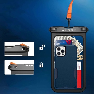 Водонепроницаемый чехол для телефона для документов, бассейн, пляж, вода - большой