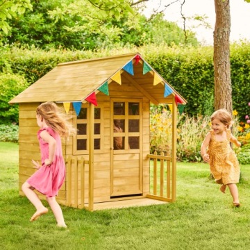 ДЕРЕВЯННЫЙ САДОВЫЙ ДОМ С ВЕРАНДОЙ И КУХНЕЙ для детей FSC TP Toys
