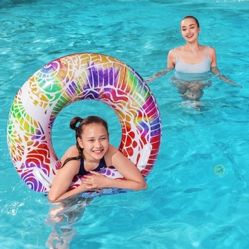 Bestway Koło Kółko dmuchane do pływania kolorowe