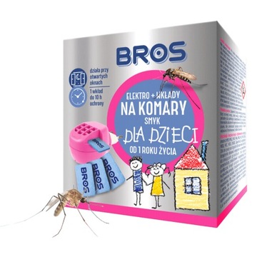 Elektro + wkłady na komary dla dzieci SMYK 10 sztuk płytek Bros