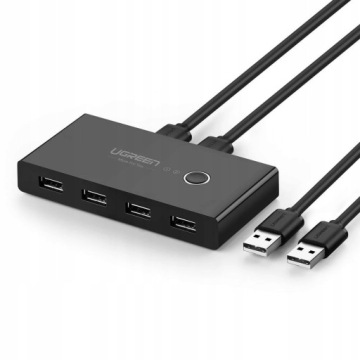 UGREEN АДАПТЕР-ПЕРЕКЛЮЧАТЕЛЬ-концентратор USB-разветвитель 2X4 USB 2.0 480 МБ/с