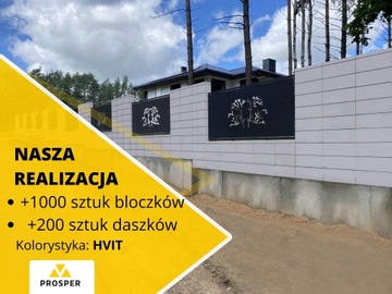 Bloczki ogrodzeniowe KONEKT ogrodzenia BOKA HVIT