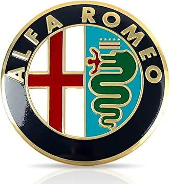 ЗНАК ЗАДНЯЯ ЭМБЛЕМА ALFA ROMEO 147 159 166 74 мм