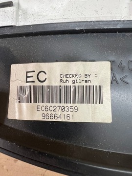 CHEVROLET SPARK M200 PŘÍSTROJOVÁ DESKA 96664161