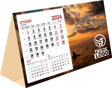 ПИРАМИДКА СТОЛ Календарь 2024 с ЛОГОТИПОМ 100 шт.