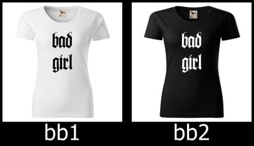 KOSZULKA t-shirt BAD GIRL PREZENT DAMSKA bluzka PREZENT S