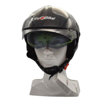 ОТКРЫТЫЙ ШЛЕМ МОТОЦИКЛ СКУТЕР БЛЕНДЕР ПЕРЧАТКИ S