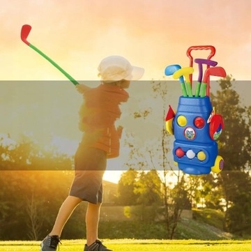 НАБОР ДЛЯ ДЕТСКОГО МИНИ-ГОЛЬФ, ПОЛНОЕ ОБОРУДОВАНИЕ, МЯЧИ, ПОДСТАВКА, 4 КЛЮШКИ