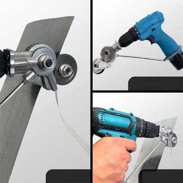 АДАПТЕР ДЛЯ РЕЗКИ ЛИСТОВОГО МЕТАЛЛА ПОД ДРЕЛЬ, ОТВЕРТКУ, УНИВЕРСАЛЬНЫЕ НОЖНИЦЫ ДЛЯ ЛИСТОВОГО МЕТАЛЛА