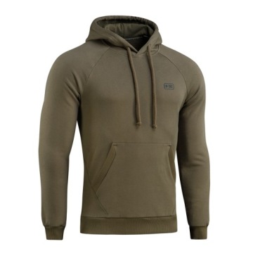 СВИТШОТ МУЖСКИЙ С КАПЮШОНОМ ИЗ ХЛОПКОВОГО РЕГЛАНА HARD M-TAC DARK OLIVE M