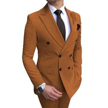 2023 Men Suits Army Green Formal Business Wedding