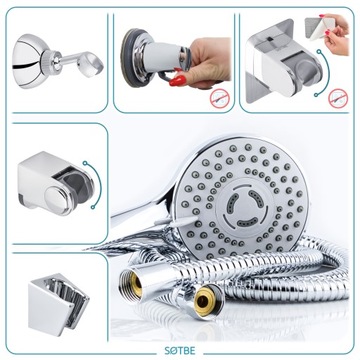 Душевая лейка для смесителей МОЩНЫЙ ПОТОК ВЫСОКОГО ДАВЛЕНИЯ СОТБЕ