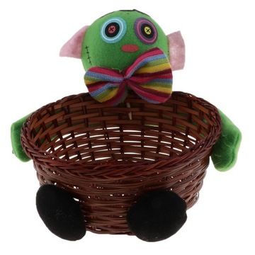 Halloween Dekoracje domu Prezent Cukierki Słodycze Kosz Impreza Zielony