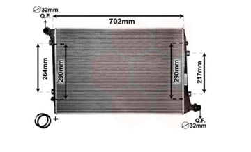 VAN Wezel 58002224 Chłodnica silnika, układ chłodzenia silnika