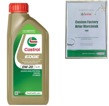 CASTROL EDGE 0W20 LL IV 1L VW 508 00 / 509 00 PORSCHE C20