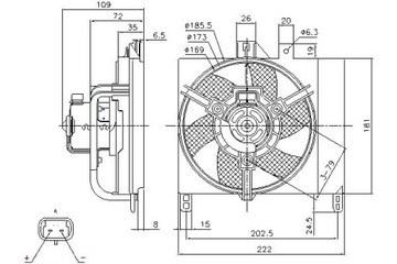 NISSENS VENTILÁTOR CHLADIČŮ (Z OBUDOWA) SMART CIT