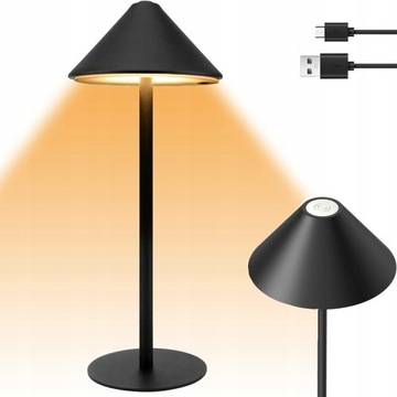 BEZPRZEWODOWA LAMPA STOŁOWA LED Bateria 4000mah
