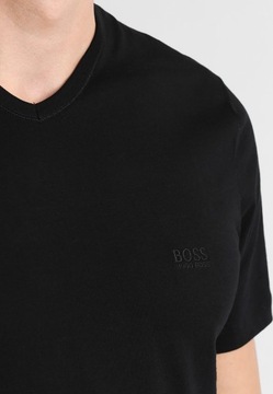 HUGO BOSS Haftowane Logo Czarny T-shirt Klasyk XXL