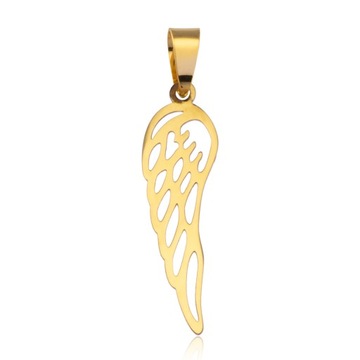 ZŁOTA ZAWIESZKA SKRZYDŁO ANIOŁA PR 585
