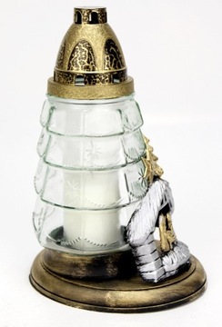 РОЖДЕСТВЕНСКАЯ ЁЛКА прозрачная свеча с аппликацией. Вертепы и святой Семьи, вклад 30ч.