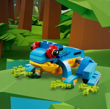 LEGO Creator ZESTAW PAPUGA Żaba Ryba KLOCKI 3w1