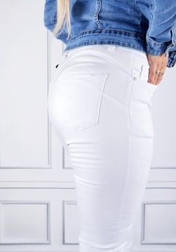 Damskie Spodnie Jeansy PushUp Plus Size Modelujące