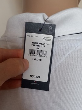 TOMMY HILFIGER KOSZULKA POLO LONG SLEEVE MĘSKA 3XL