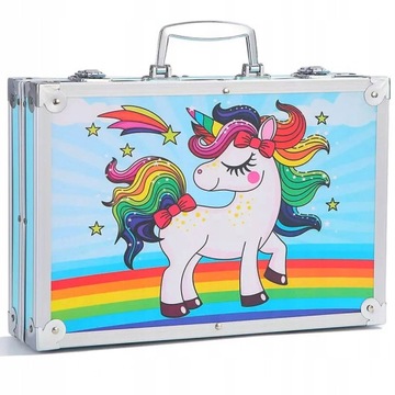 НАБОР ХУДОЖЕСТВЕННЫЙ ДЛЯ ДЕТЕЙ, КАНДАРЬИ, КРАСКИ, КИСТИ, МАРКЕРЫ, ЧЕМОДАН, 145 ШТ.