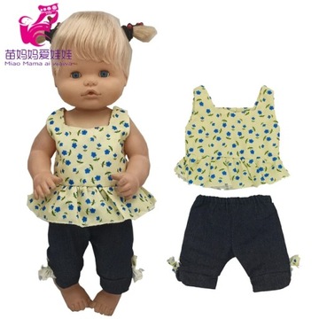 35 Cm laleczka bobas różowe ubrania spodnie Fit 38cm lalka Nenuco Ropa Y Su