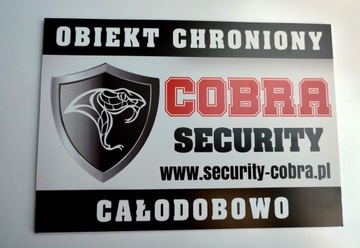 ОТРАЖАЮЩАЯ ПЛИТА охраняемый объект SECURITY 30x21 светоотражающий знак кобры