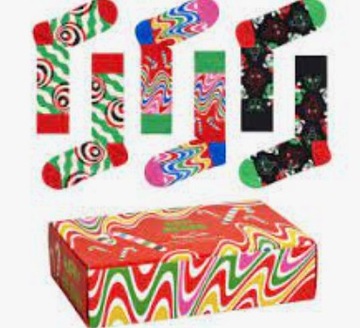 Happy Socks zestaw 4 pary XSAN09-0100 r.36-40 MEGA