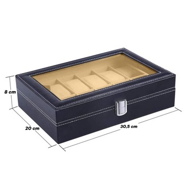 КОРОБКА-ОРГАНИЗАТОР ДЛЯ ЧАСОВ 12 ШТ.