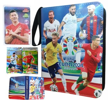 ALBUM SEGREGATOR NA KARTY PIŁKARSKIE 400 + GRATIS 40 KART EURO 2024 ETUI