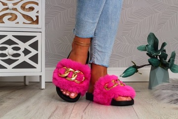 ТАПОЧКИ ЖЕНСКИЕ НА МЕХЕ, ТАПОЧКИ НА ЦЕПИ