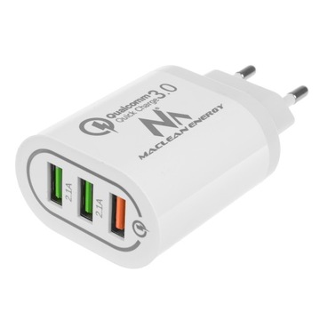 3 порта USB Qualcomm QC 3.0 для быстрого зарядного устройства