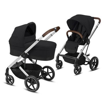 Cybex Wózek BALIOS S LUX DEEP BLACK srebrna rama