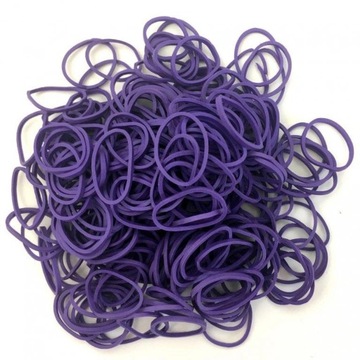 Gumki recepturki MOCNE kolorowe 50 mm x 1,5 mm fioletowe 1kg