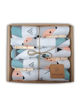 PIELUCHA FLANELOWA KOLOR ZESTAW KAMYCZEK 5 sztuk