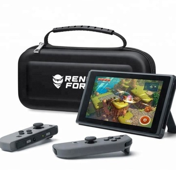 УЛУЧШЕННЫЙ чехол для Nintendo Switch V1 V2 OLED + закаленное стекло H9