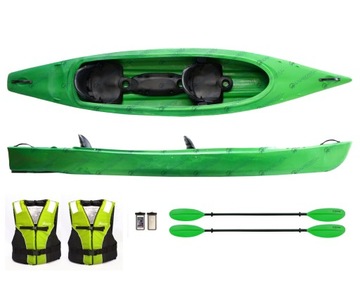 Семейный каяк RAFA + комплект весла, жилет