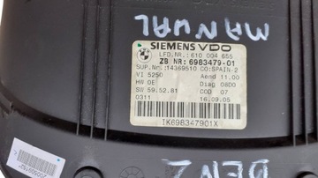 BMW 3 E90 E91 PŘÍSTROJOVÁ DESKA BUDÍKY TACHOMETR 6983479-01