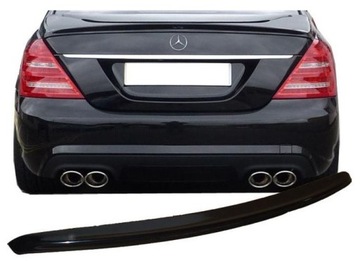 SPOILER BAGAŻNIKA MERCEDES W221 2005-2013 AMG LOOK CZARNY