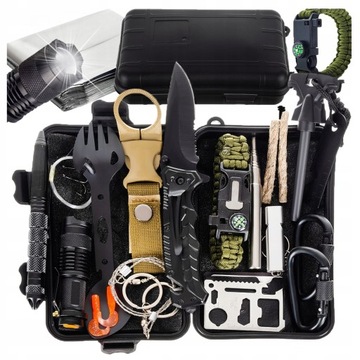 Zestaw przeżycia SURVIVAL 32w1 niezbędnik survivalowy multi tool