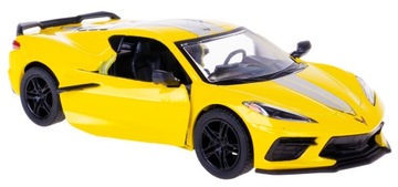 CHEVROLET CORVETTE LIVERY MODEL KINSMART 1:36 ŻÓŁT