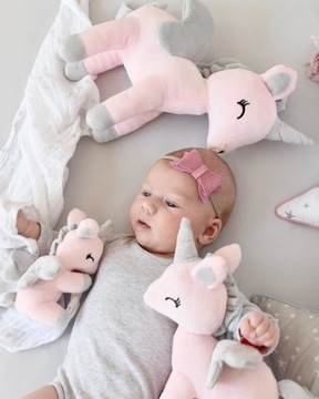 Розовый единорог, размер S - Мелоотка с именем, мягкая игрушка, подарок