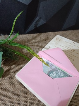 Открытка на день рождения, годовалый конверт с гравировкой