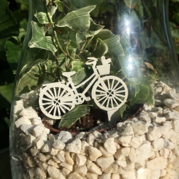 ДЕКОРАТИВНАЯ РОЗОВАЯ ЛЕСНАЯ БАНКА ДЛЯ ВЕЛОСИПЕДА 12 СМ 10 ШТ. ДЕКО ЦВЕТЫ