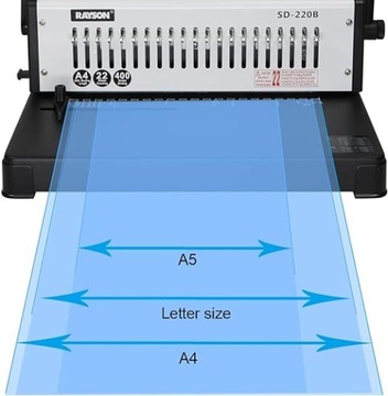 Профессиональная переплетная машина RAYSON SD-220B, на 400 листов, выставочная